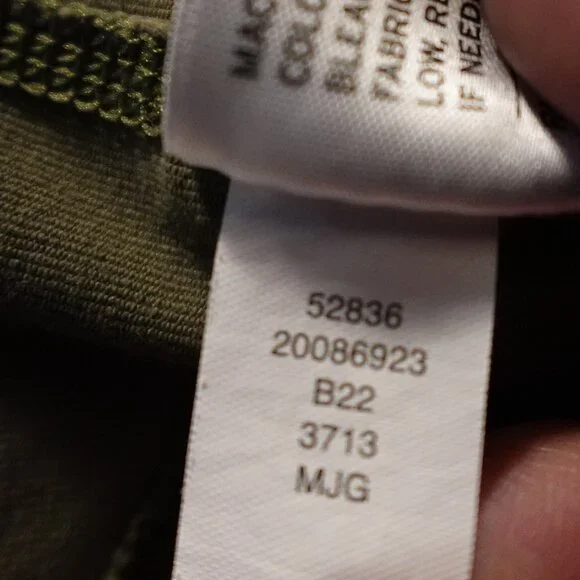 Duluth Trading NoGA Namastash Bootcut Pants Women’s Large Green Stretch Workwear - Picture 14 of 14